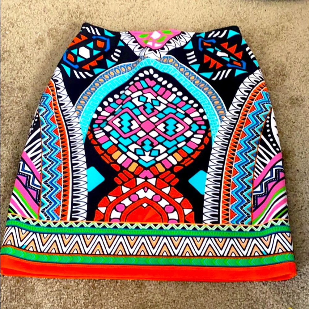 Colorful Skirt- super cute fit